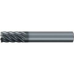 Roughing & Finishing End Mills; Mill Diameter (Fractional Inch): 1/4; Flute Type: Spiral; Number Of Flutes: 7; End Mill Material: Solid Carbide; Length of Cut (Inch): 1/2; Coating/Finish: AlCr