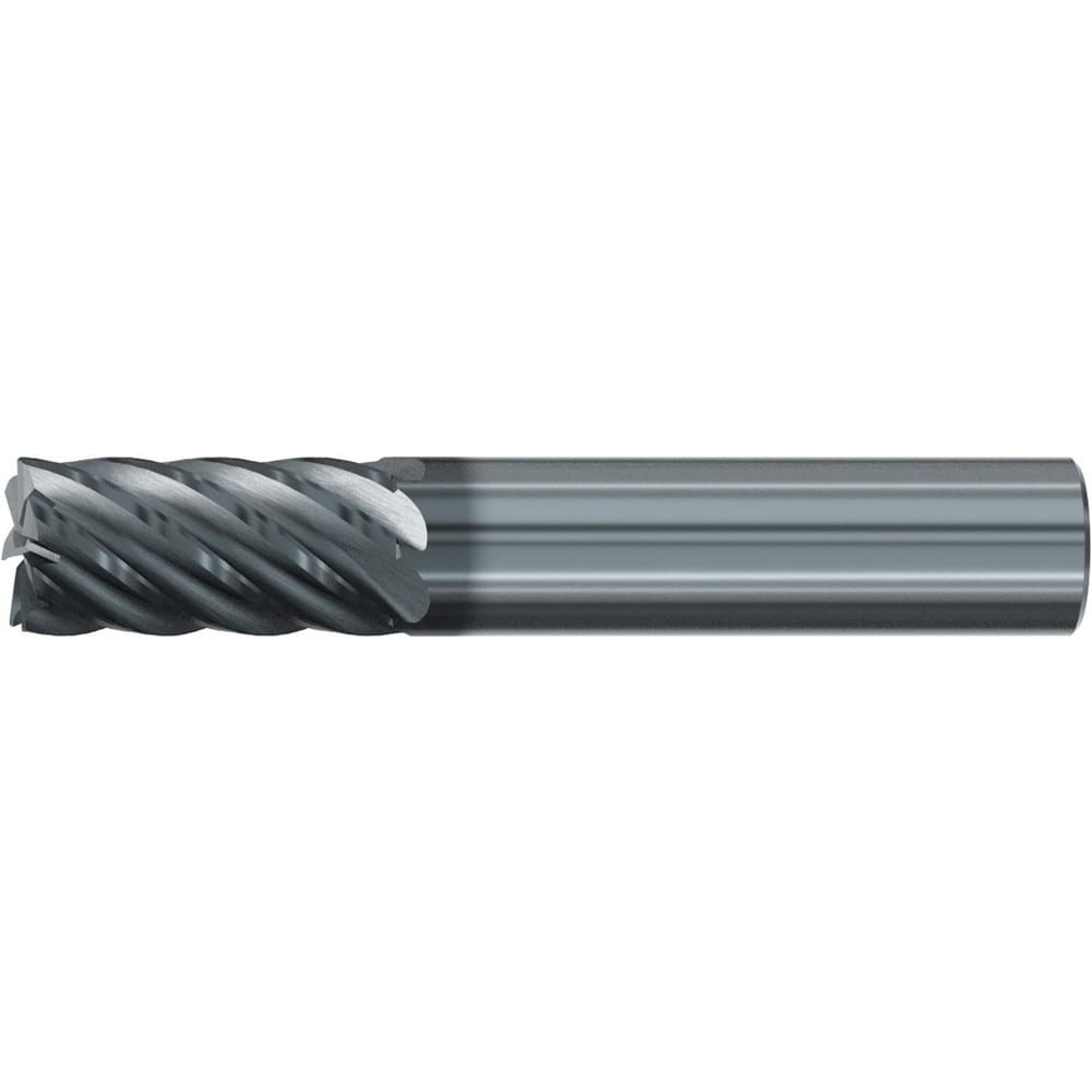 Roughing & Finishing End Mills; Mill Diameter (Fractional Inch): 1/2; Flute Type: Spiral; Number Of Flutes: 7; End Mill Material: Solid Carbide; Length of Cut (Inch): 1; Coating/Finish: AlCr