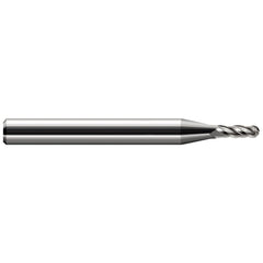 Ball End Mill: 12.00 mm Dia, 18.00 mm LOC, 2 Flute, Solid Carbide