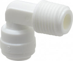 Metal Push-To-Connect Tube Fittings; 1/4 X 1/4 MALE ELBOW NEWLOC ACETAL FITTING