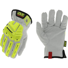 Cut, Puncture & Abrasion-Resistant Gloves: Max Cut M-Pact MCLMP-X00, Size 2X-Large, ANSI Cut A9, ANSI Puncture 4, Leather Lined, Leather