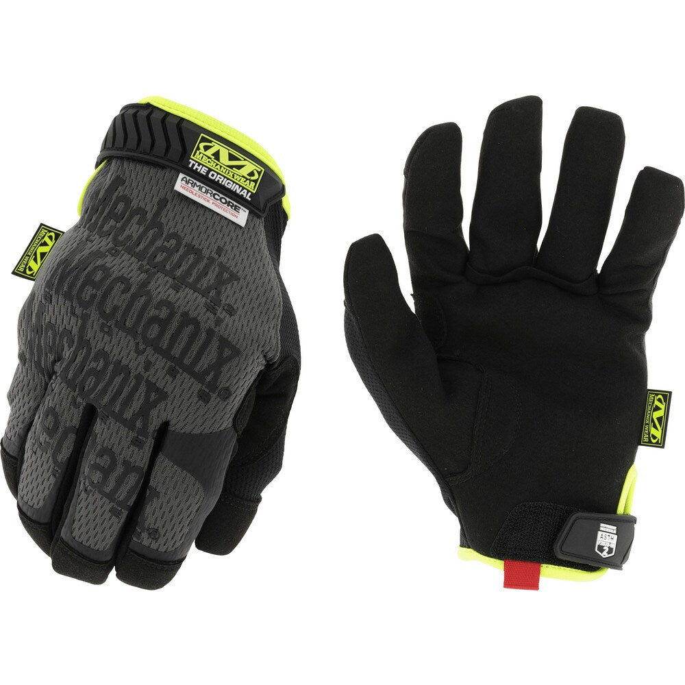 Cut, Puncture & Abrasion-Resistant Gloves: Needlestick Original NSMG-08, Size Large, ANSI Cut A5, ANSI Puncture 5, Leather Lined, Synthetic Leather