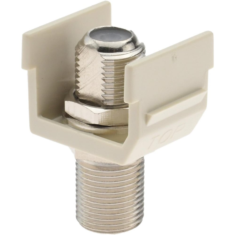 Coaxial Connectors; Connector Type: F; Termination Method: Compression; Compatible Coaxial Type: RG6; Impedance (Ohms): 100; Body Orientation: Straight