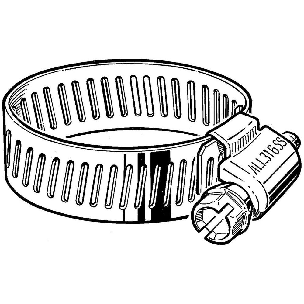 Worm Gear Clamps; Clamp Type: Worm Drive; Minimum Diameter (Fractional Inch): 11/16; Minimum Diameter (Decimal Inch): 0.6875; Maximum Diameter (Decimal Inch): 1.5000; Maximum Diameter (Inch - Fraction