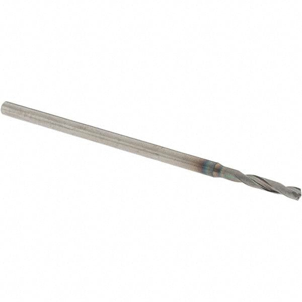 Screw Machine Length Drill Bit: 3/32" Dia, 140 deg Point, Solid Carbide