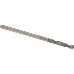 Screw Machine Length Drill Bit: 1/8" Dia, 140 deg Point, Solid Carbide