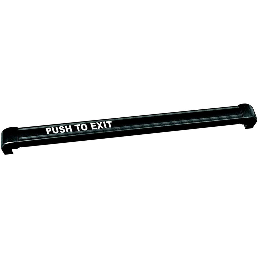 Push Bars; Material: Metal; Locking Type: Exit Device Only; Maximum Door Width: 3 ft; Finish/Coating: Black Anodized Aluminum; Minimum Door Width: 3 ft