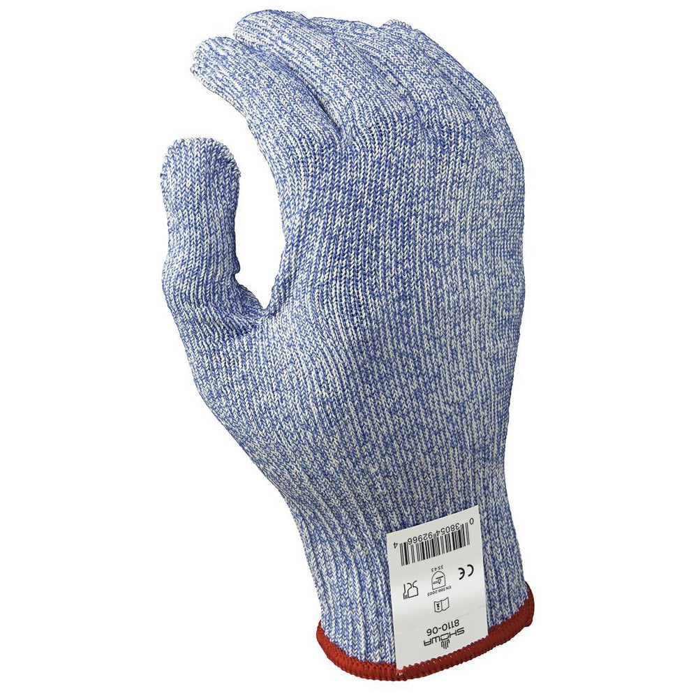 Cut, Puncture & Abrasion-Resistant Gloves: SHOWA 8110, Size Large, ANSI Cut A5, ANSI Puncture 4, HPPE Lined, HPPE, Polyester & Fiberglass