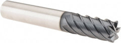 Corner Radius End Mill: 1/2" Dia, 1" LOC, 45 deg Helix, Corner Radius End,   Series GM