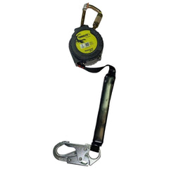 Self-Retracting Fall Limiter:  420,  7.000' Line,  Carabiner Connection,  Snap Hook Lanyard End