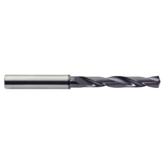 Jobber Drill: 1/2" Dia, 142 deg Point, Solid Carbide