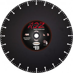 Wet & Dry Cut Saw Blade: 12" Dia, 1 & 1" Arbor Hole