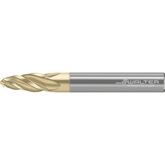 Barrel Cutter End Mills; End Type: Circle Segment Oval Form; Material: Solid Carbide; Taper Angle Per Side: 7.14; Small End Diameter (mm): 6.00; Shank Diameter (mm): 12.0000; Length of Cut (mm): 26.9400; Helix Angle: 30.00