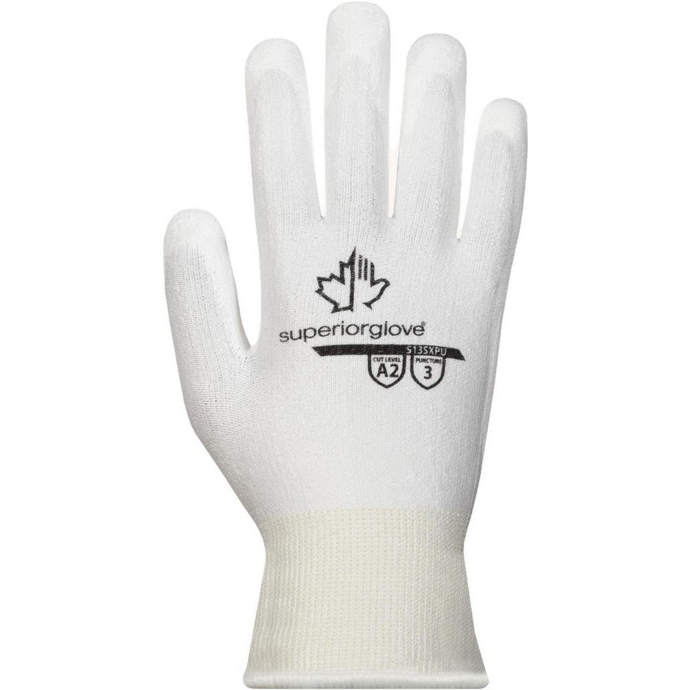 Cut & Puncture-Resistant Gloves: Superior Glove Works S13SXPU, Size 3X-Large, ANSI Cut A2, ANSI Puncture 3, Polyurethane, Dyneema