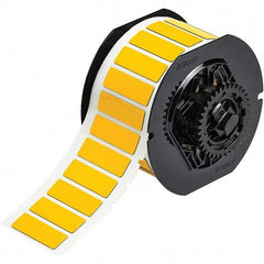 Label Maker Label: Yellow, Polyester, 450 per Roll