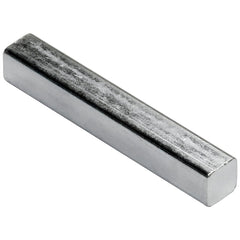 Key Stock; Key Stock Type: Undersized; Material: Carbon Steel; Width (Inch): 1-1/4; Height (Inch): 1-1/4; Finish: Zinc Clear; Length (Inch): 12; Hardness: HRB 50