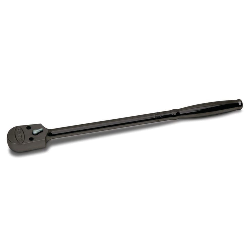 Ratchets; Tool Type: Standard Ratchet; Drive Size: 1/2; Head Shape: Pear; Head Features: Sealed; Head Style: Fixed; Material: Steel; Finish: Chrome; Overall Length (Inch): 15