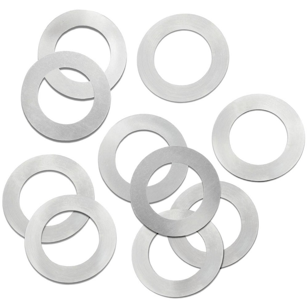 Metal Shim Stock: Round Shim, 0.0250" Thick, 1-1/2" Long, 1-1/2" Wide, 300 Stainless Steel