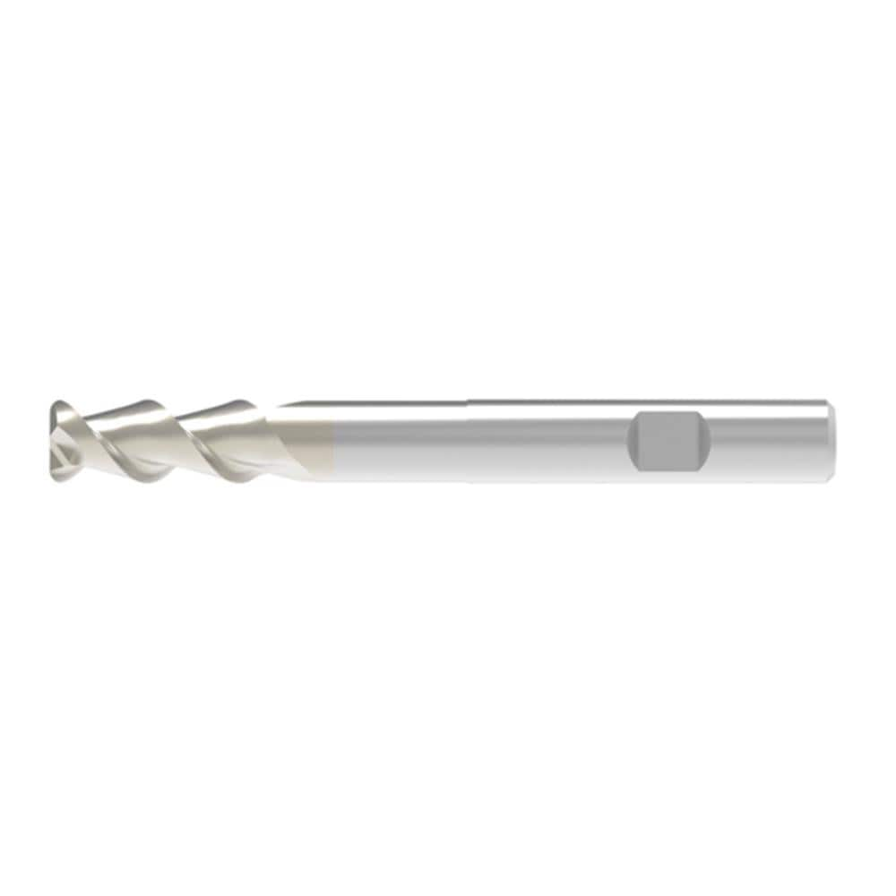 Corner Radius End Mill: 6.00 mm Dia, 16.00 mm LOC, 1.00 mm Radius, 2 Flute, Solid Carbide