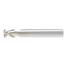 Corner Radius End Mill: 6.00 mm Dia, 10.00 mm LOC, 0.30 mm Radius, 2 Flute, Solid Carbide