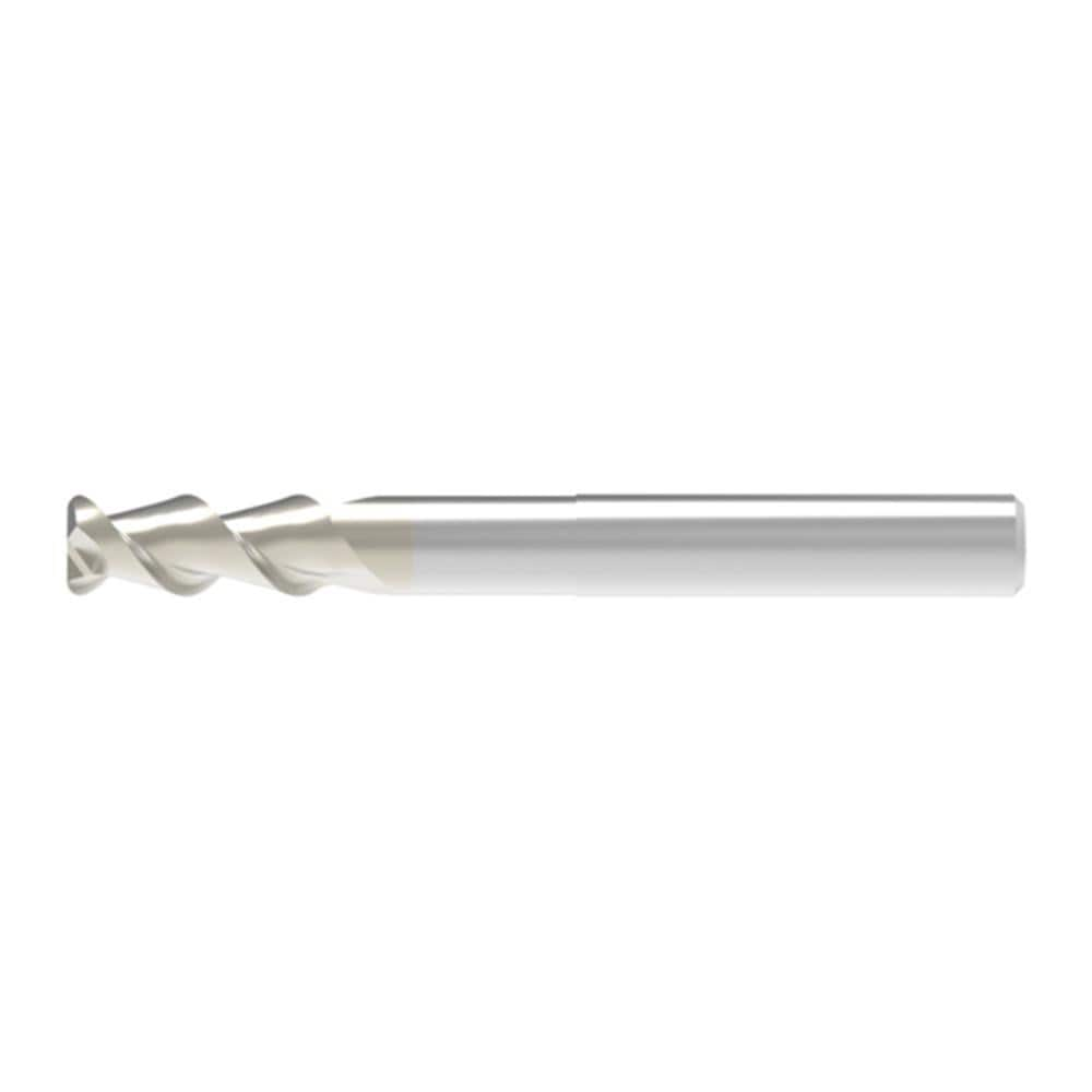 Corner Radius End Mill: 6.00 mm Dia, 16.00 mm LOC, 0.30 mm Radius, 2 Flute, Solid Carbide