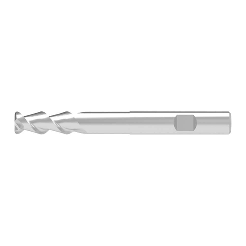 Corner Radius End Mill: 25.00 mm Dia, 65.00 mm LOC, 4.00 mm Radius, 2 Flute, Solid Carbide