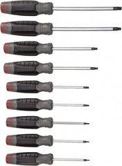 Screwdriver Set: 9 Pc, Torx