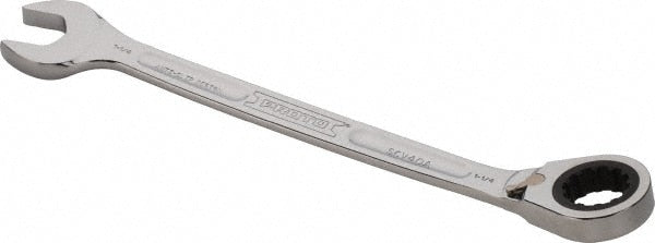 Combination Wrench: 1-1/4" Head Size, 15 deg Offset