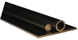 Plastic Rod: Polyamide-imide, 1' Long, 1/2" Dia, Gray