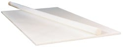 Plastic Sheet: PET, 1/4" Thick, 12" Wide, 2' Long, White