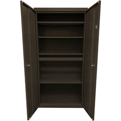 Steel Steel Storage Cabinet Cabinet: 36" Wide, 18" Deep, 72" High