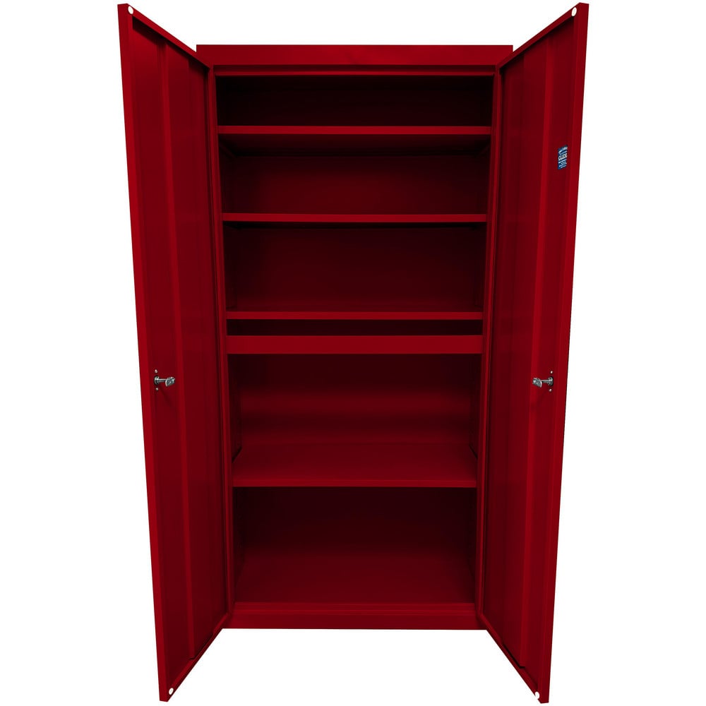 Steel Steel Storage Cabinet Cabinet: 24" Wide, 18" Deep, 72" High