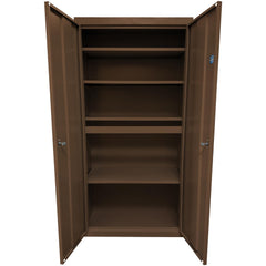 Steel Steel Storage Cabinet Cabinet: 30" Wide, 18" Deep, 72" High