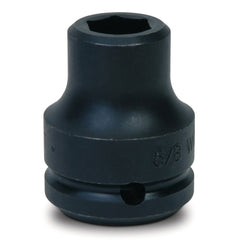 Impact Socket: 3/4" Drive, 2-1/4" Socket, Hex Drive