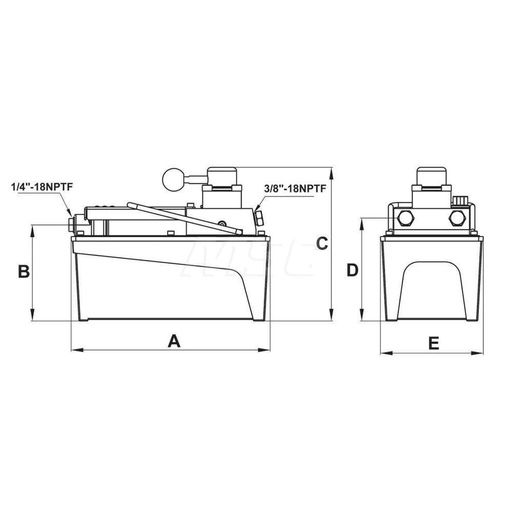 Corrosion-Resistant Pumps; 4-WAY 10000PSI AIR PUMP