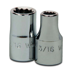 Standard  Hand Socket: 1/4" Drive, 3/16" Socket, 12-Point