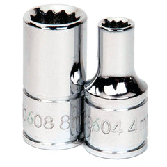 Standard  Hand Socket: 1/4" Drive, 5.00 mm Socket, 12-Point