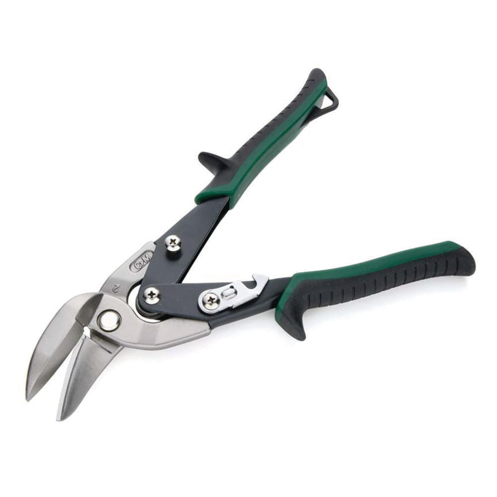 Snip & Shear Sets; Set Type: Aviation Snip Set; Cutting Length: 1.375; Cutting Direction: Left Hand, Right Hand, Straight; Overall Length: 9.8125, 9.75; Edge Type: Curved, Straight; Handle Color: Red, Yellow, Black, Green; Includes: SNIPS; Insulated: No