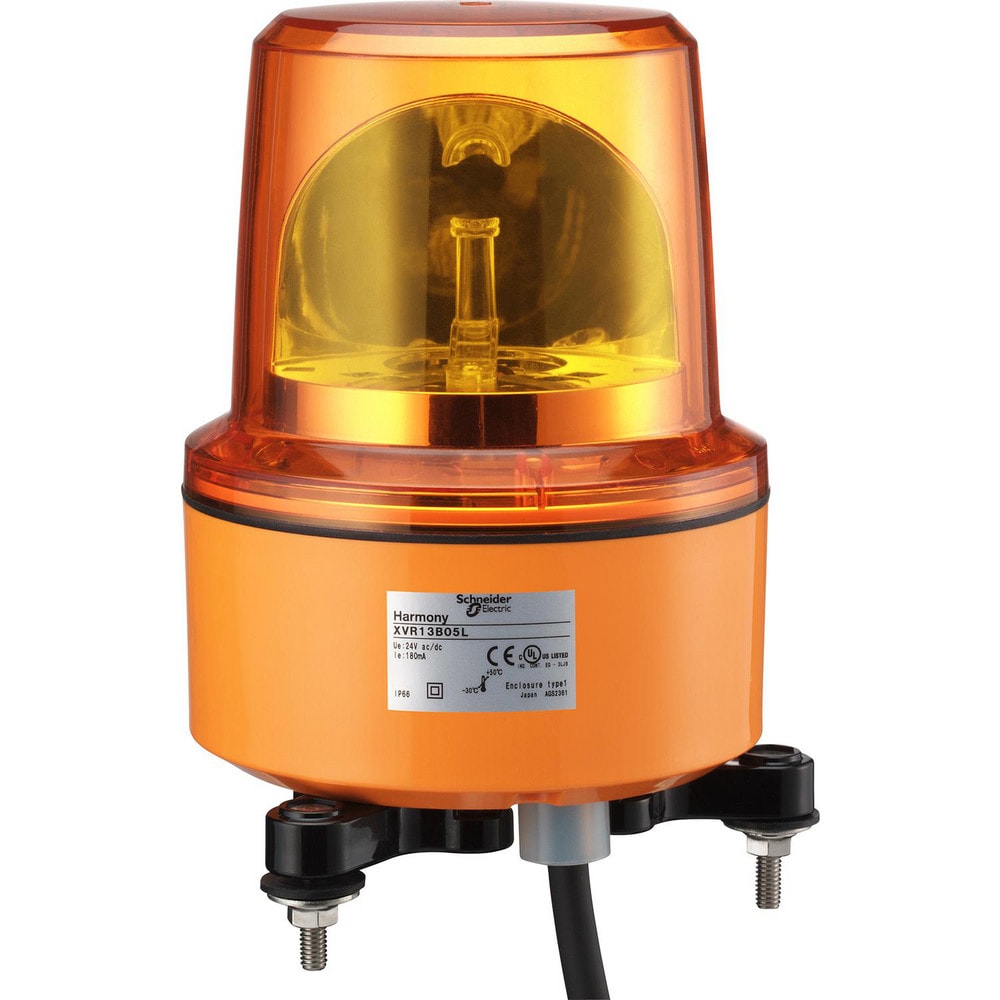 Rotating & Steady Lights; Light Type: Rotating Beacon; Lens Color: Red; Lamp Type: LED; Voltage: 24.00; Lamp Life: 40000; Amperage: 125.0000 mA; Power Rating: 3 W