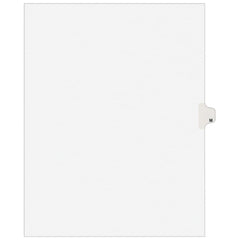 11 x 8 1/2" M Label, 1 Tabs, Unpunched, Preprinted Tab Dividers