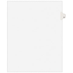 11 x 8 1/2" E Label, 1 Tabs, Unpunched, Preprinted Tab Dividers