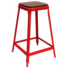 Stationary Stools; Seat Depth: 13 in; Seat Width: 13 in; Product Type: Fixed Height Stool; Base Type: Fixed; Minimum Seat Height: 24 in; Maximum Seat Height: 24 in; Overall Width: 13 in; Overall Depth: 13 in