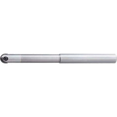 Indexable Ball Nose End Mill: 16 mm Cut Dia, Solid Carbide, 140 mm OAL