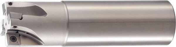 Indexable Square-Shoulder End Mill: PSF09R150FA125-5S, 1-1/2" Cut Dia, 2.098" Max Depth of Cut, 1-1/4" Dia Weldon Flat Shank