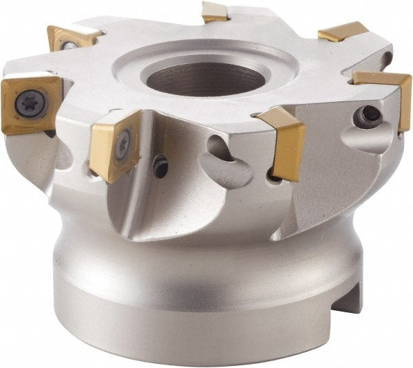 80mm Cut Diam, 1" Arbor Hole Diam, 50mm Max Depth, Indexable Square-Shoulder Face Mill