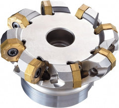 135.2mm Cut Diam, 1-1/2" Arbor Hole Diam, 63mm Max Depth, Indexable Square-Shoulder Face Mill