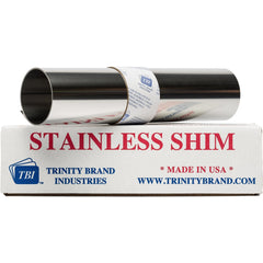 Metal Shim Stock: Roll, 0.0150" Thick, 50" Long, 24" Wide, Stainless Steel