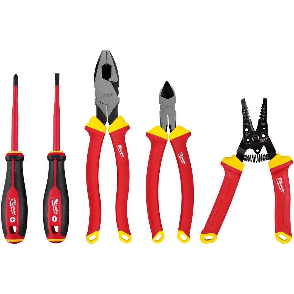 Combination Hand Tool Set: 5 Pc, Insulated Tool Set