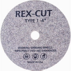 Deburring Wheel: 4" Dia, 1/16" Face Width, 1/4" Hole, Aluminum Oxide