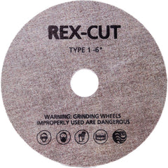 Deburring Wheel: 6" Dia, 1/4" Face Width, 1/4" Hole, Aluminum Oxide